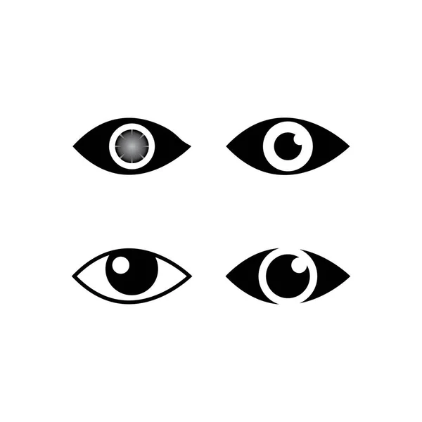 Eye Vector Icon Illustration Template Logo Design — Vetor de Stock