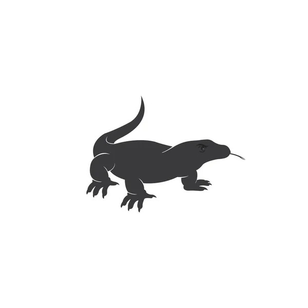 Ikona Komodo Wzór Logo Wektora Ilustracji — Wektor stockowy