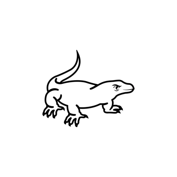 Komodo Icon Vector Illustration Logo Template — 스톡 벡터