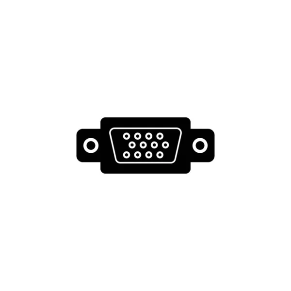 Vga Cable Icon Vector Illustration Symbol Design — стоковый вектор