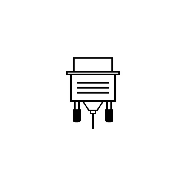 Vga Cable Icon Vector Illustration Symbol Design —  Vetores de Stock