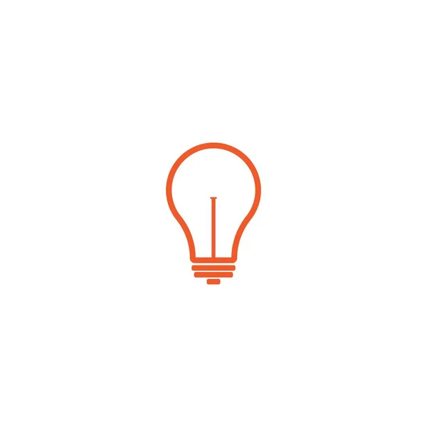 Bulb Icon Vector Illustration Template Logo Design — Stockvektor