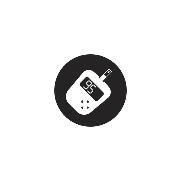 Blood Sugar Meter Icon Vector Illustration Symbol Design — Image vectorielle