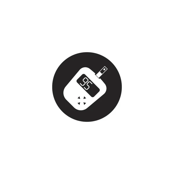 Blood Sugar Meter Icon Vector Illustration Symbol Design — стоковый вектор