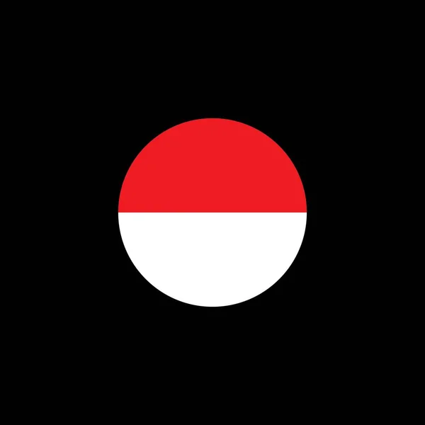 Indonesian Flag Icon Vector Illustration Symbol Design — Image vectorielle