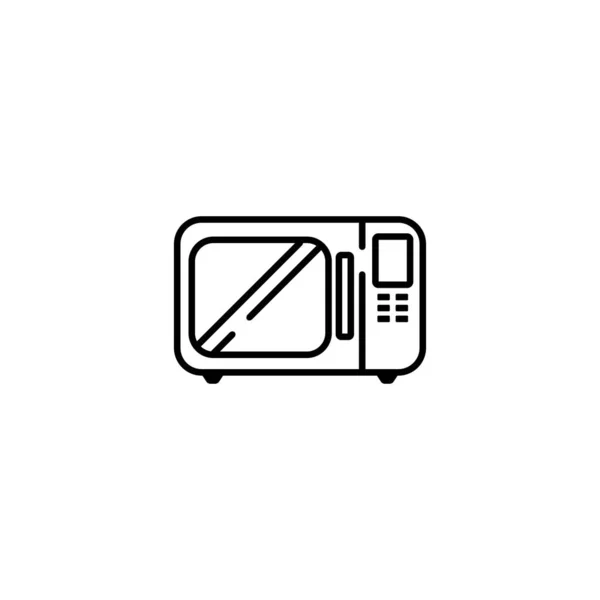 Microwave Icon Vector Illustration Logo Design — Stok Vektör