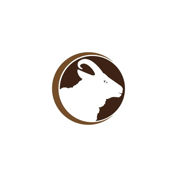 Sheep Logo Vector Illustration Template Design —  Vetores de Stock