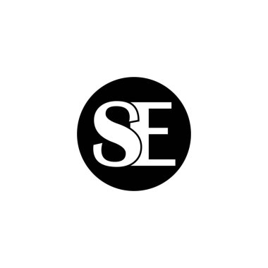 SE letter logo. vector illustration symbol design.