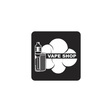 Vaping shop logo.vector illustration template design