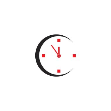 Clock icon. vector illustration template design