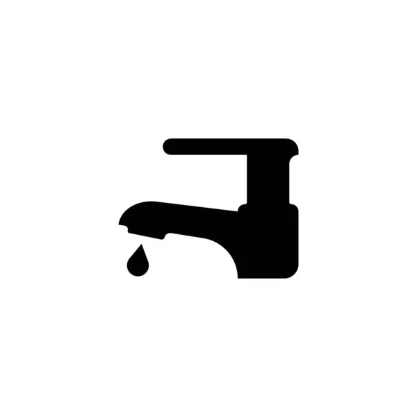 Water Faucet Icon Vector Illustration Symbol Design — Image vectorielle