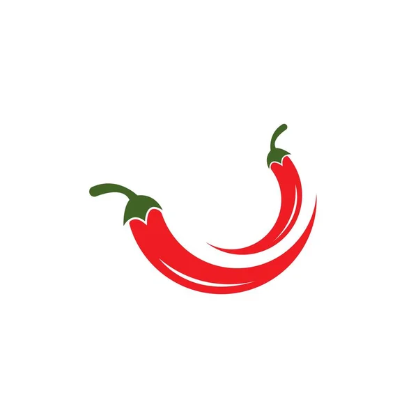 Red Chili Icon Vector Illustration Template Design - Stok Vektor