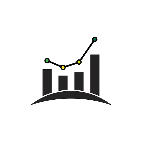 Statistics Icon Vector Illustration Symbol Design — Vetor de Stock