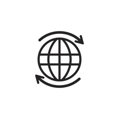 Globe icon. vector illustration symbol design.