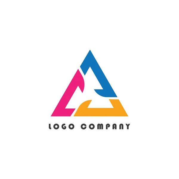 Triangle Logo Suitable Companies Foundations Communities — Vector de stock