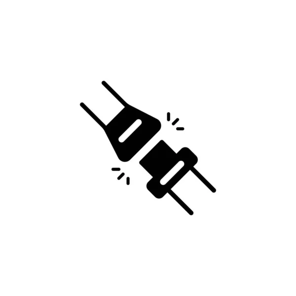 Seat Belt Icon Vector Illustration Symbol Design — Stockvektor