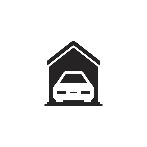 Garage Icon Vector Illustration Symbol Design — Stock Vector
