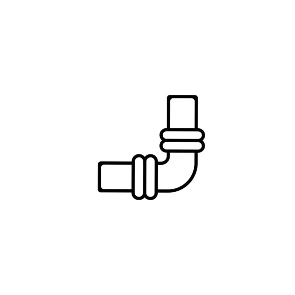 Pipe Connection Icon Vector Illustration Symbol Design — 스톡 벡터