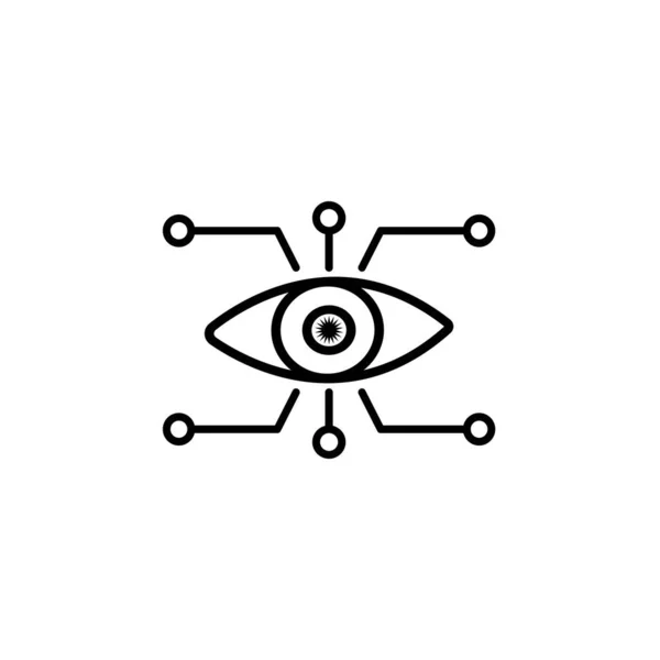 Bionic Eye Icon Vector Illustration Logo Design — Vetor de Stock