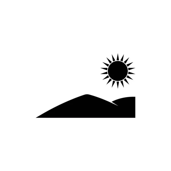 Hill Atmosphere Vector Icon Illustration Symbol Design — Image vectorielle