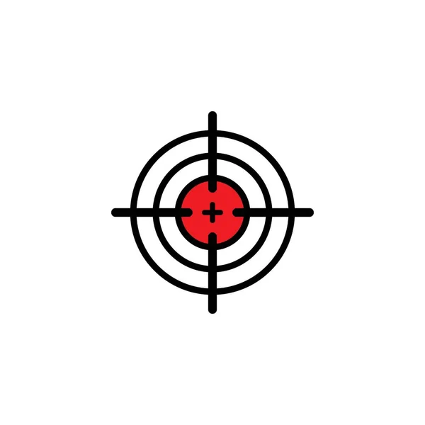 Gun Target Icon Vector Illustration Template Design — Stock Vector