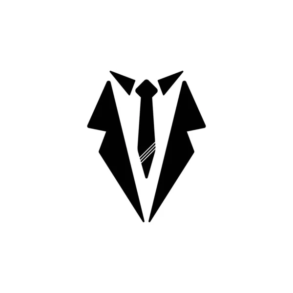 Tuxedo Icon Vector Illustration Simple Logo Design — Stock Vector