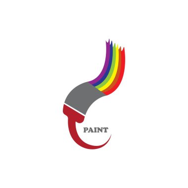 Paint logo vector illustration template design.