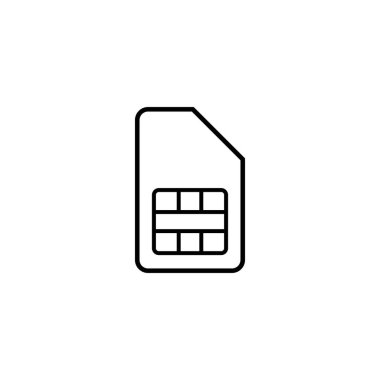 sim card icon vector illustration symbol design