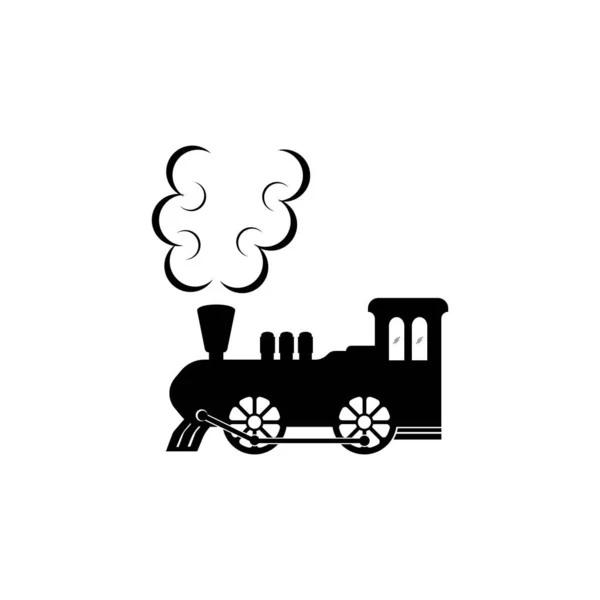 Поїзд Значок Векторна Ілюстрація Дизайн Логотип Шаблон — стоковий вектор