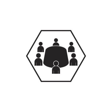 conference vector icon illustration template design