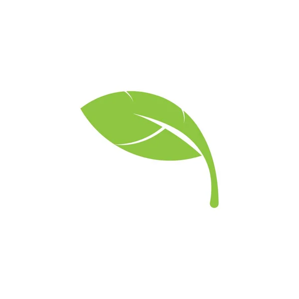 Leaf Vector Icon Illustration Template Design — Vettoriale Stock