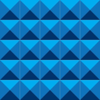 Dark BLUE vector abstract mosaic backdrop. Creative illustration in halftone style with triangles.