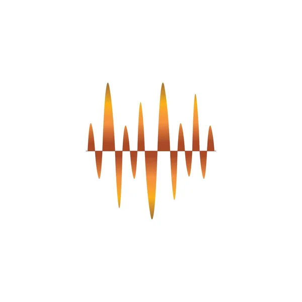 Sound Wave Icon Vector Illustration Symbol Design — 스톡 벡터