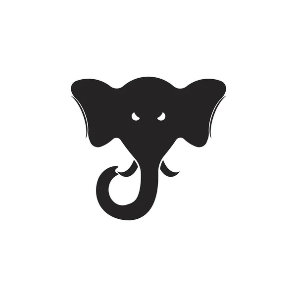 Elephant Vector Icon Illustration Logo Design — Vetor de Stock