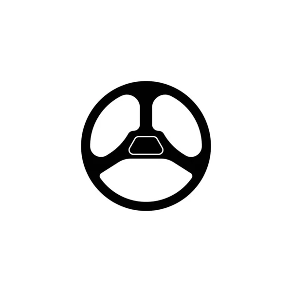 Steering Wheel Icon Vector Illustration Symbol Design — Stock Vector