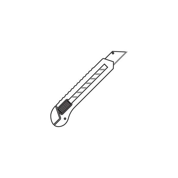 Kniv Kniv Brevpapper Ikon Vektor Design Mall — Stock vektor