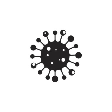 Corona virüsü ikon vektör çizim sembolü tasarımı