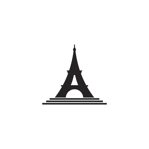 Ейфелева Вежа Парижі Ізольований Білому Тлі Векторний Дизайн — стоковий вектор