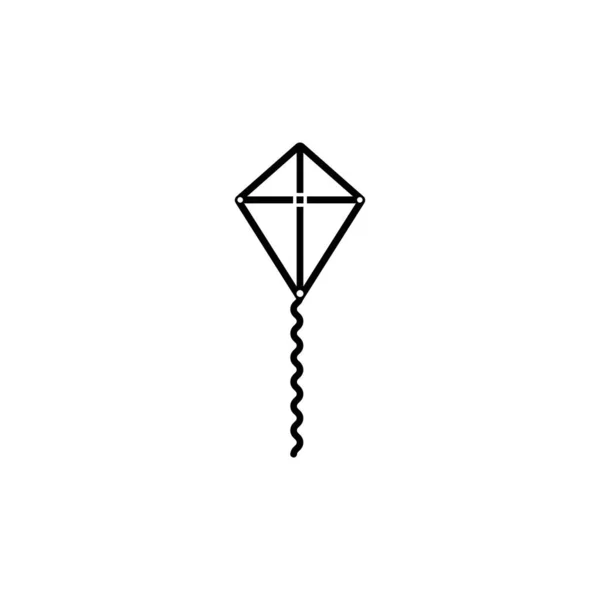 Kite Vetor Logotipo Ilustração Modelo Design — Vetor de Stock