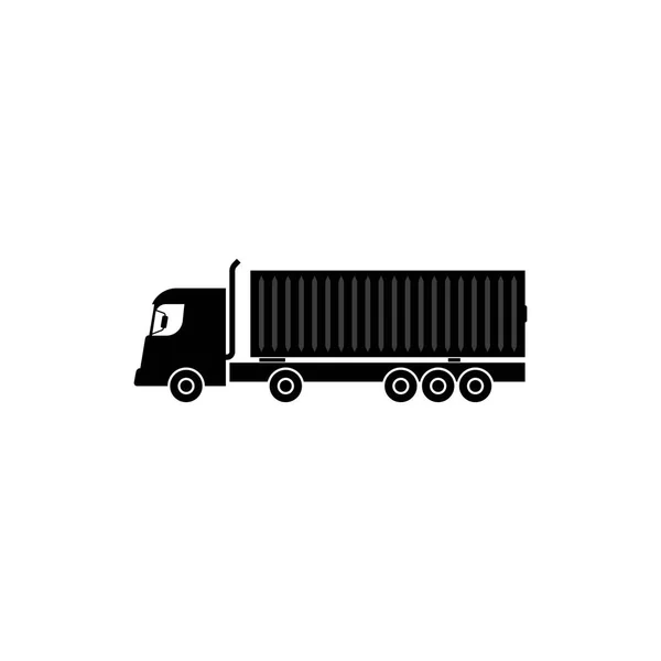集装箱卡车图标矢量图例模板设计 — 图库矢量图片