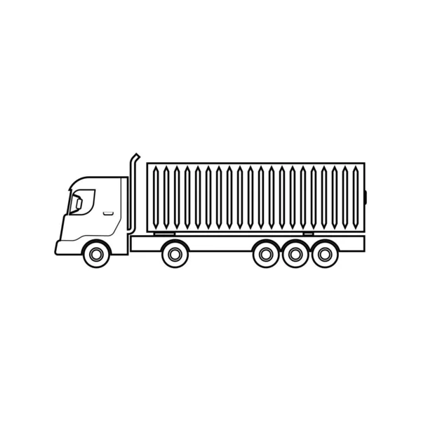 Πρότυπο Σχεδίασης Εικονογράφησης Φορέα Εικονιδίου Φορτηγού — Διανυσματικό Αρχείο