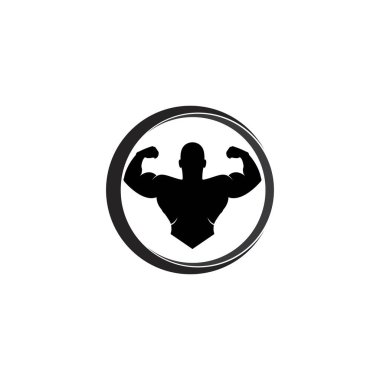 fitness vektör resimleme logo şablonu