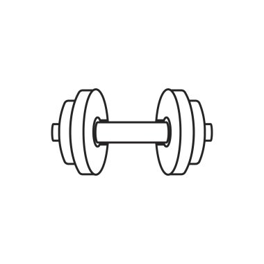 fitness ve halter logosu, vektör illüstrasyon sembolü tasarımı