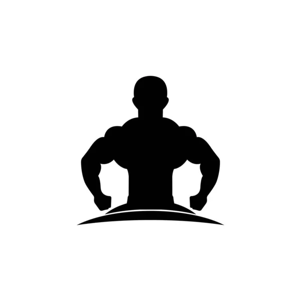 Fitness Vektör Resimleme Logo Şablonu — Stok Vektör
