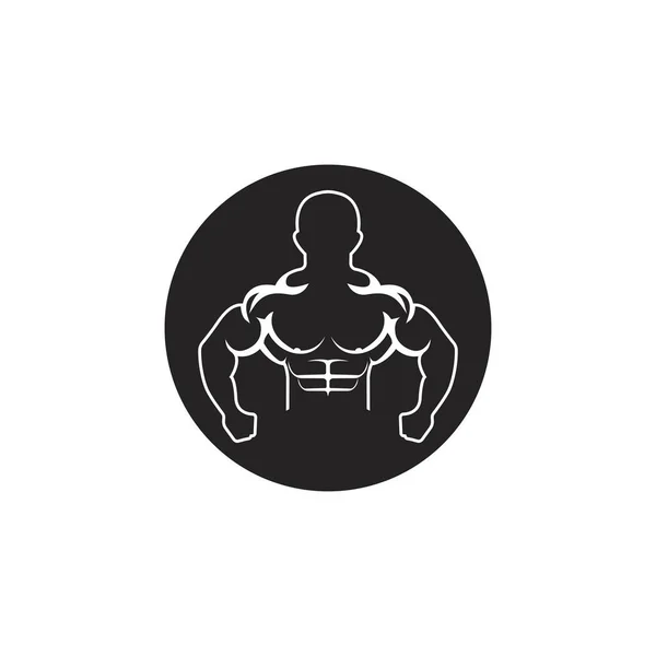 Fitnessvektor Ikon Illustration Logotyp Mall — Stock vektor