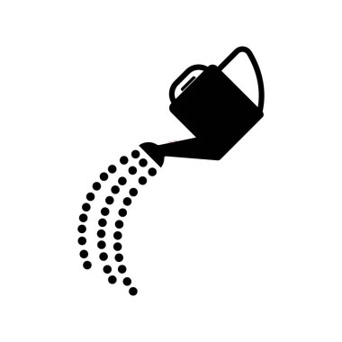 Bitki ikonu vektör illüstrasyon sembolü tasarımı sulanıyor