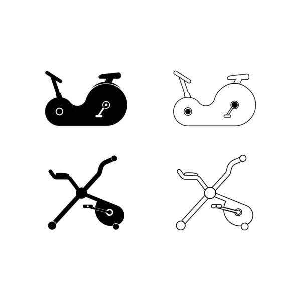 Exercise Bike Icon Vector Illustration Symbol Design — Stock Vector