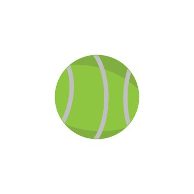 Tenis topu ikonu vektör illüstrasyon logo şablonu