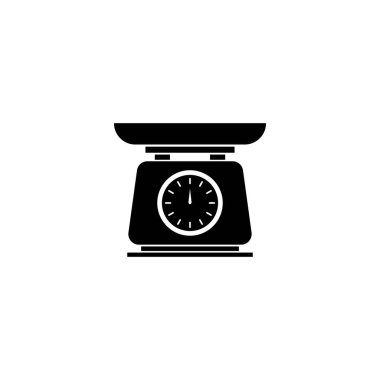 vektör simgesi illüstrasyon şablonu tasarımı tartılıyor