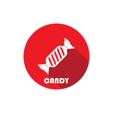 Şeker vektörü resimleme şablonu tasarımı